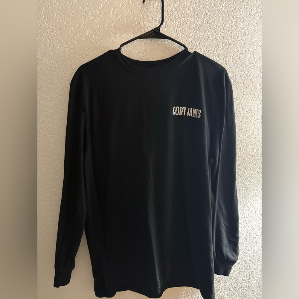 BRAND NEW!! Cody James Black Long Sleeve Logo Tee